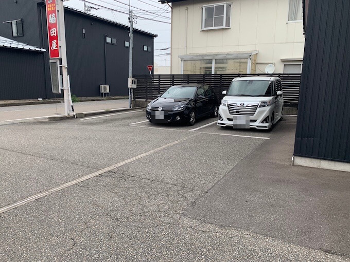 「脇田屋」の駐車場