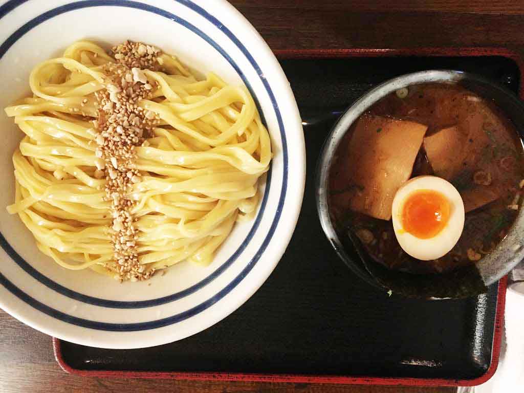 自家製平麺、清々しいつけめん ¥800