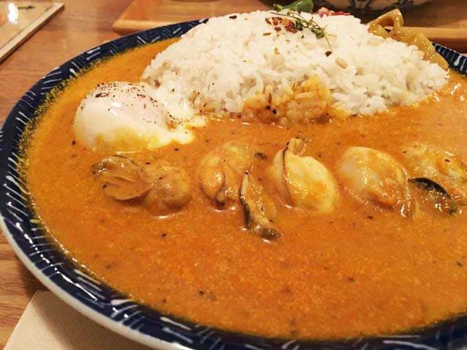 冬の味覚、牡蠣のカレー