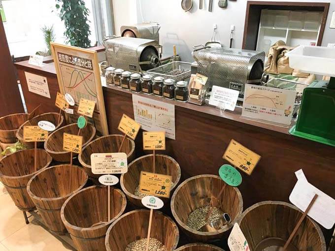 焙煎したて珈琲豆が買える