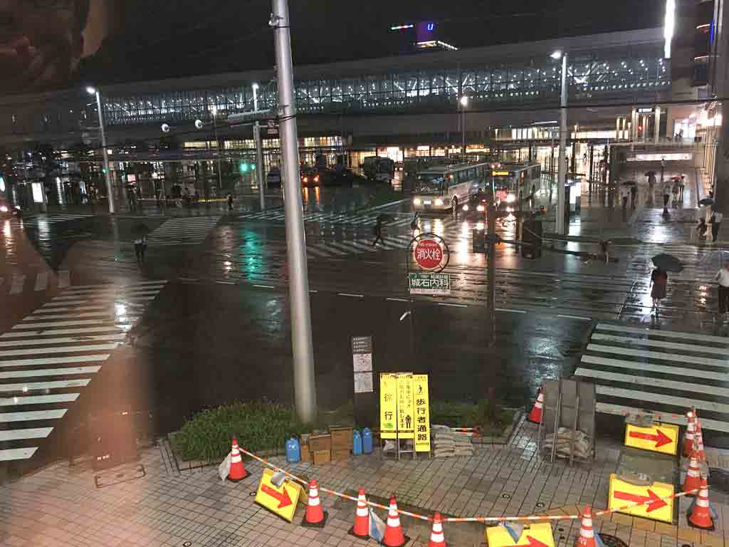 テラス席から見る景色