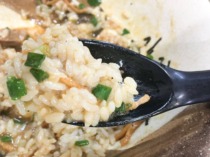 追い飯で至福のひと時を味わう