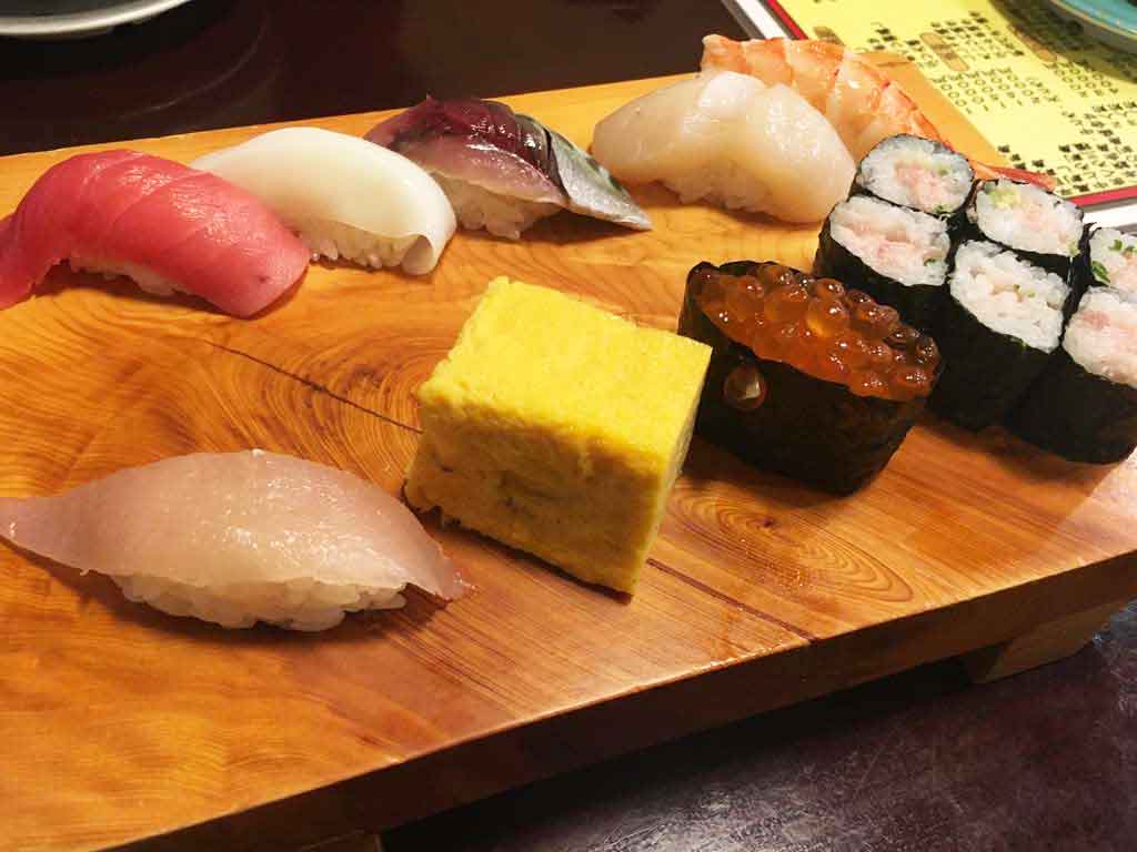 すしだるまの握り盛り合わせ