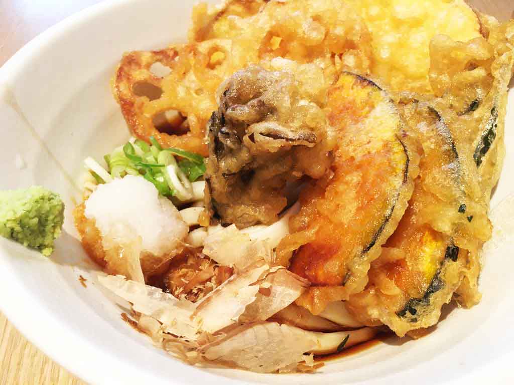 【金沢製麺処】片町でうどんランチ、加賀野菜の天ぷらが美味