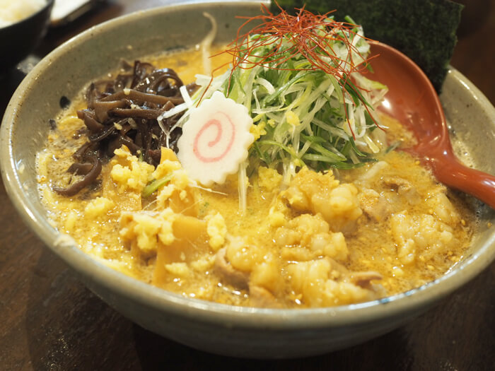 牛モツ味噌煮込みラーメン 950円