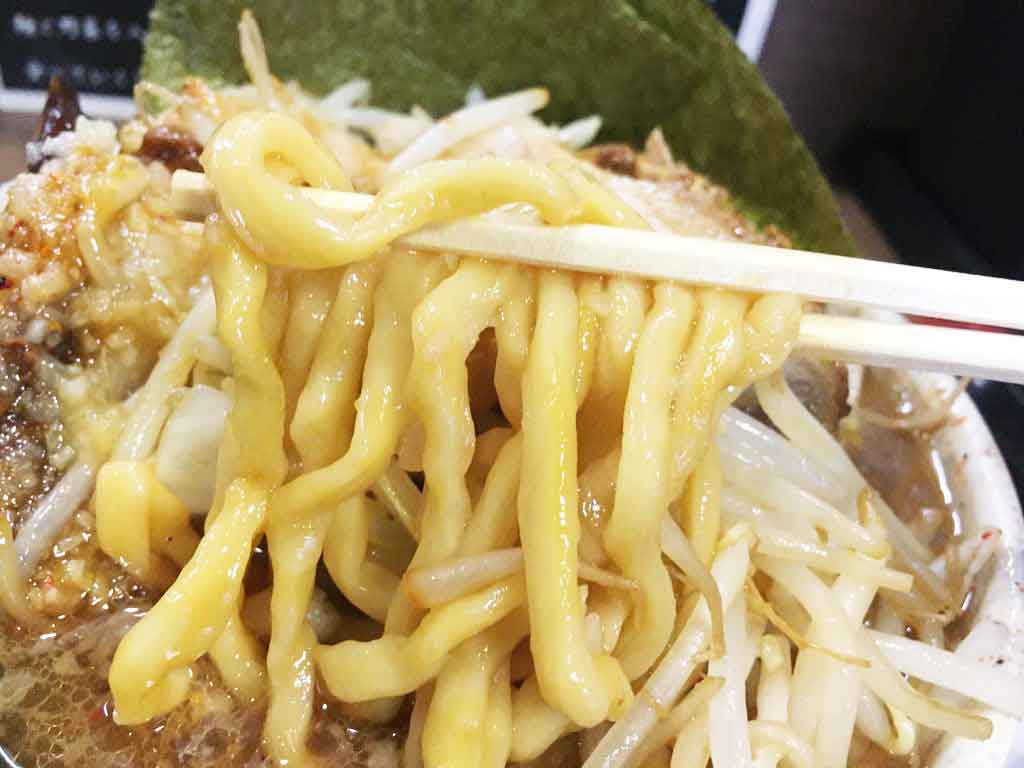 食べ応えあるもっちり極太麺