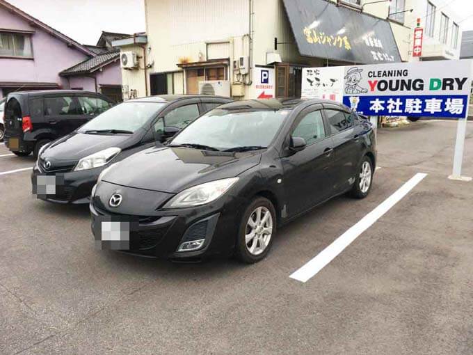 とみぃずの駐車場