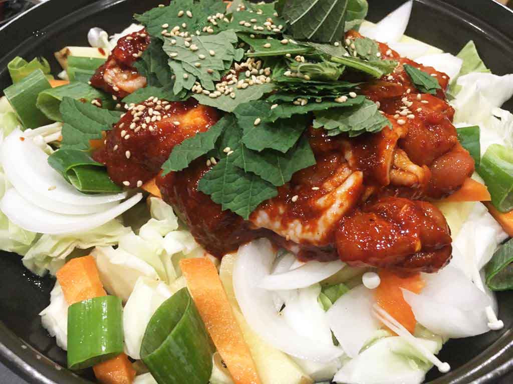 チーズタッカルビ、〆のチーズリゾット
