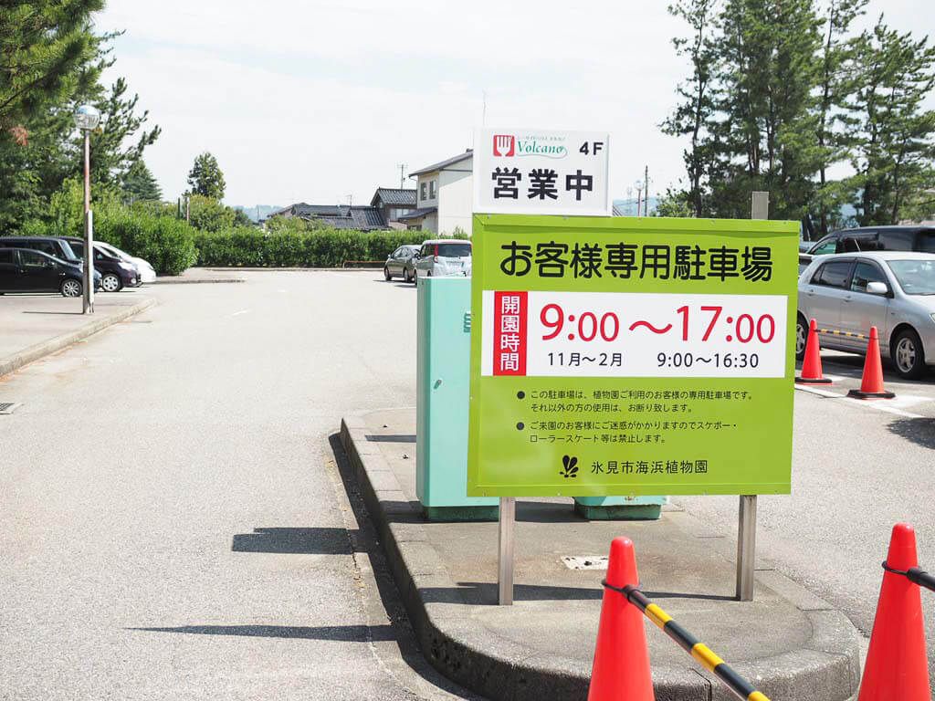 海浜植物園の駐車場その1