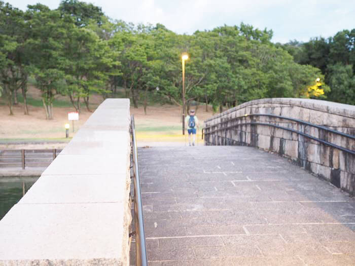 公園内の橋