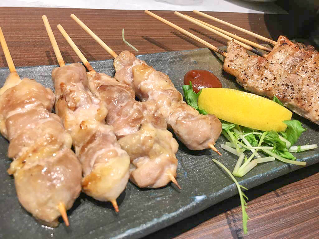 焼き鳥の盛り合わせ