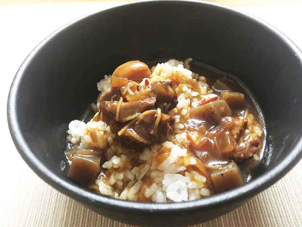 「牛すじとこんにゃくのぼっかけ」をレビュー