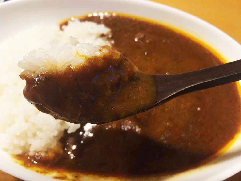 ガラムマサラの香辛料が効いたカレー