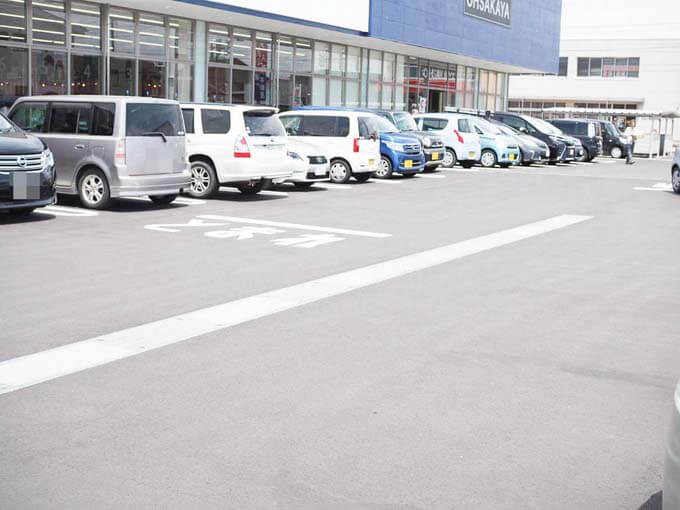 大阪屋ショップの駐車場