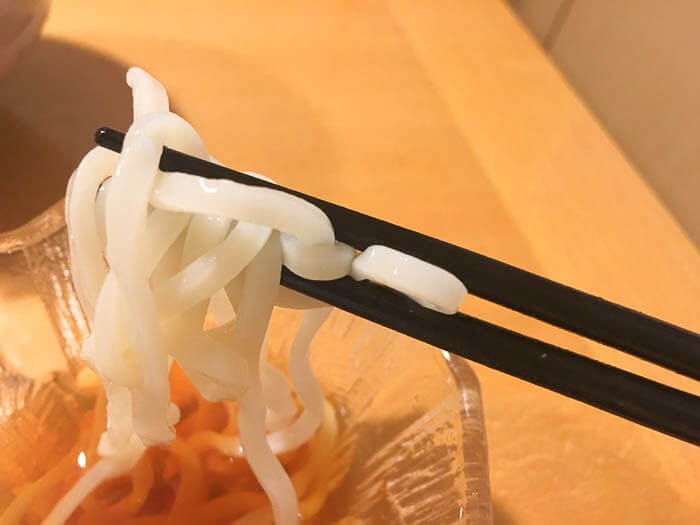もちっと食感の麦切り