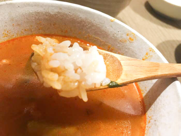 辛さとごはんがマッチ