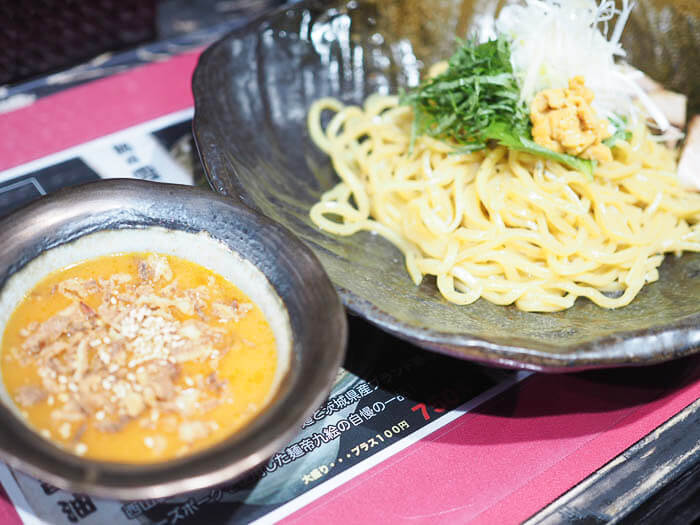雲丹つけそば 850円