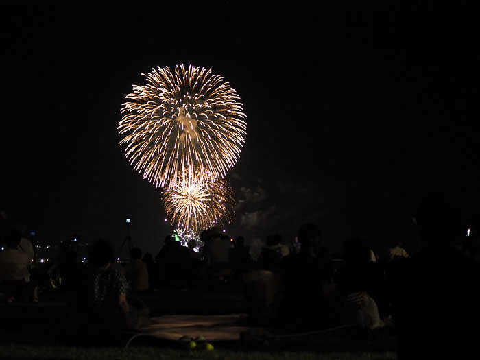 花火がスタート