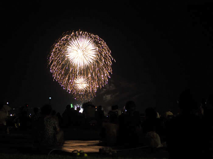 氷見祭りの花火フィナーレ