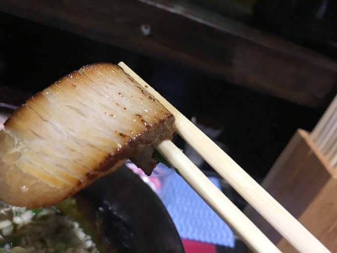肉厚のチャーシューがおいしい