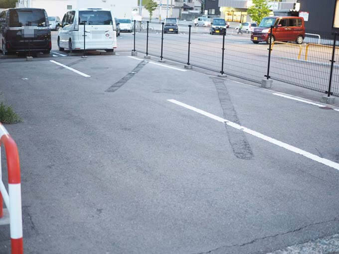 実際の駐車場