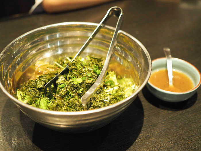 くせになる海苔サラダ 620円