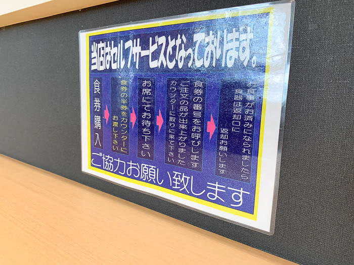 基本的にセルフサービス