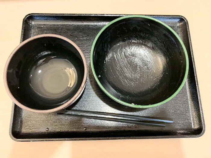 あっさりと完食