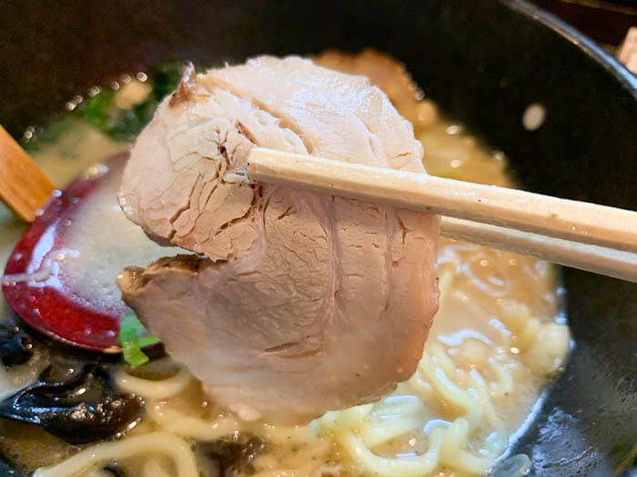 チャーシューはあっさり味