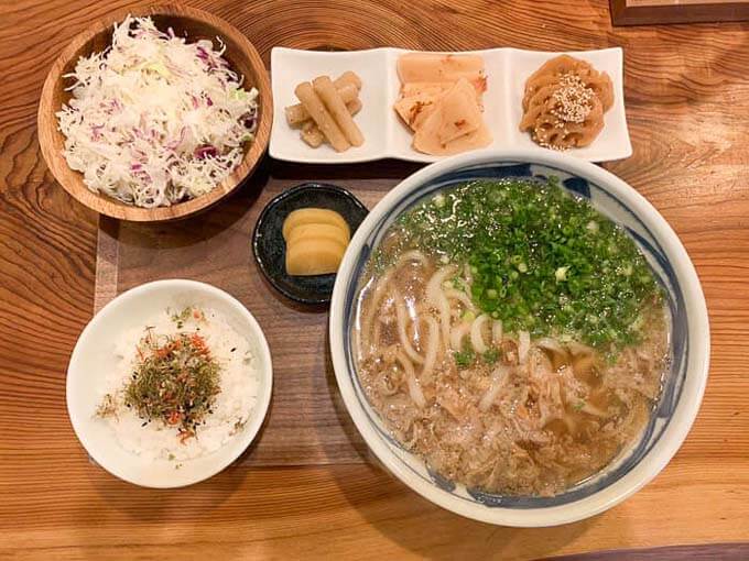 かすうどん 小鉢セット