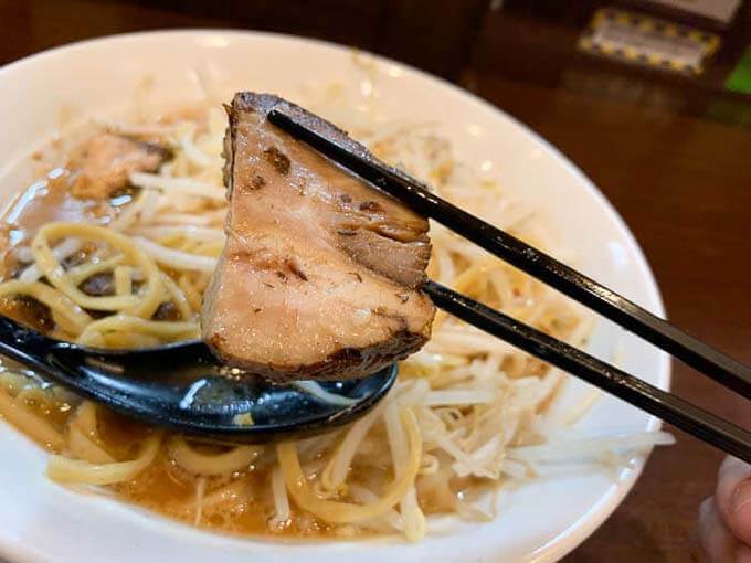 厚切りのチャーシュー