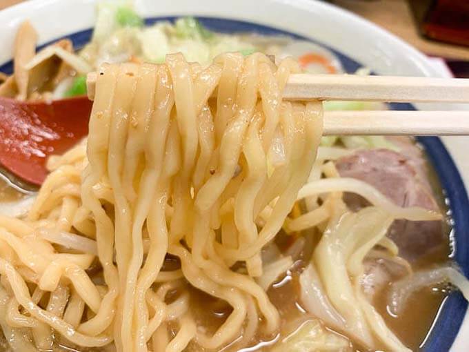 存在感のあるモチモチ太麺