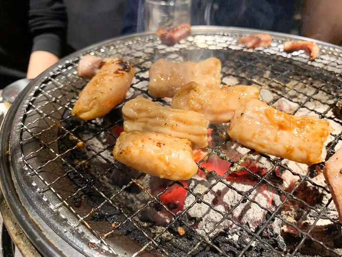七輪でジュワッと焼ける