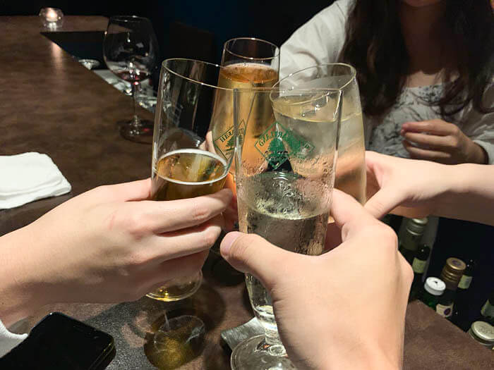 一緒に乾杯!!