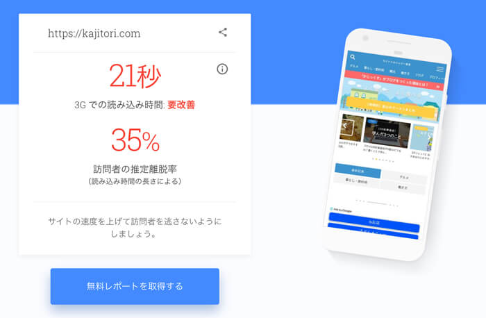 改善前の表示速度