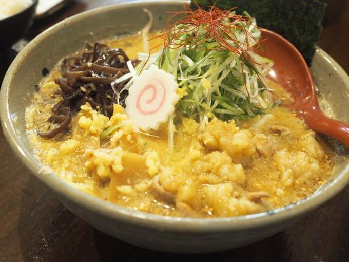 竜馬の牛モツ味噌煮込みラーメン