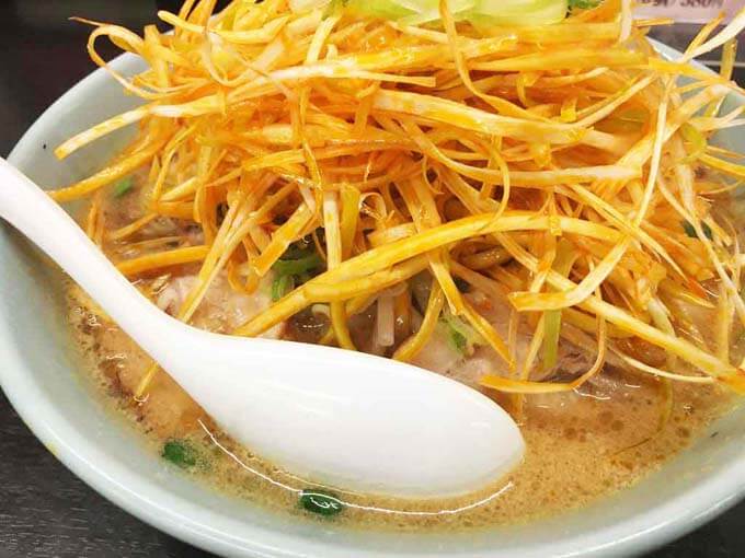 くるまやラーメンのねぎ味噌チャーシューメン