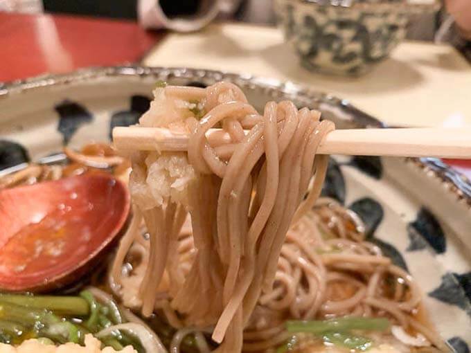 コシがしっかりした蕎麦