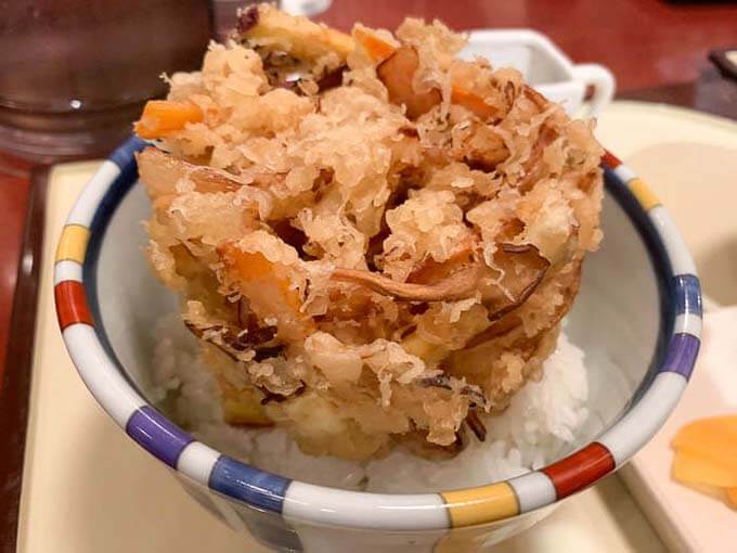 野菜かきあげ丼(ミニ)