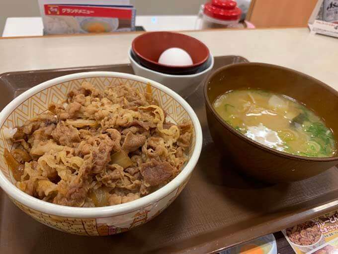 牛丼 カレー豚汁たまごセット