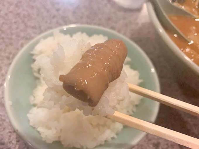 モツはごはんの最高のおかず