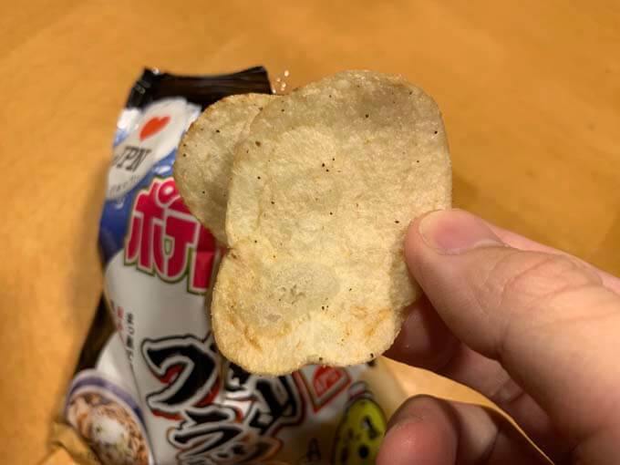 あっさり食べやすいポテチ