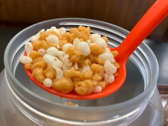 あげ玉をプラス