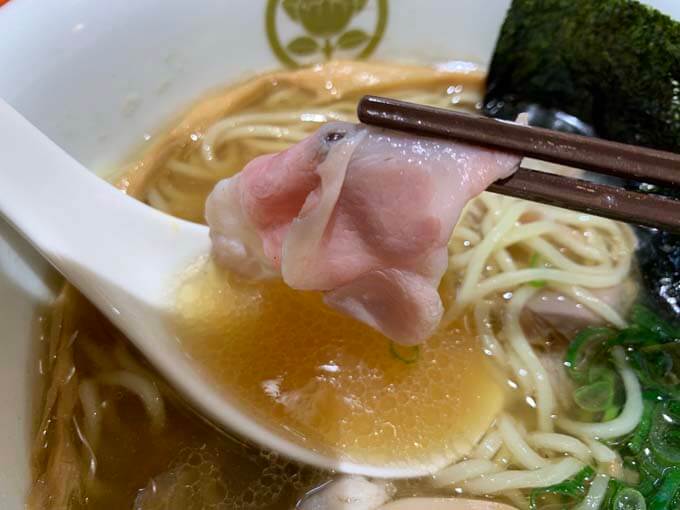 煮干しの効いたあっさりスープ