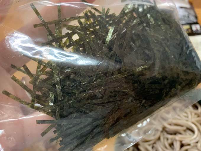刻み海苔の量がすごい