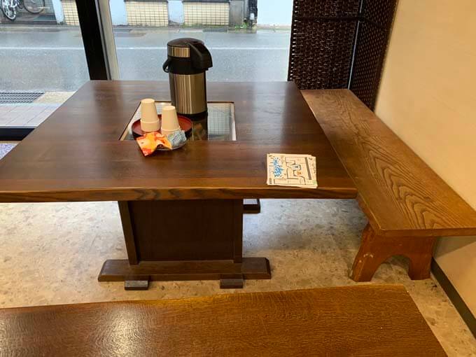 店内にイートインスペースがある