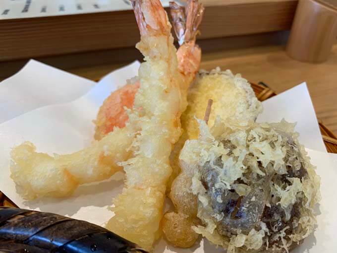 天ぷらは全部で6種類