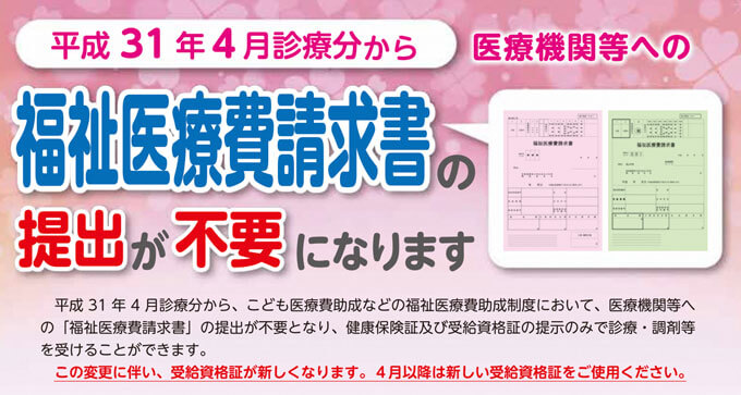 こども医療費助成の手続き