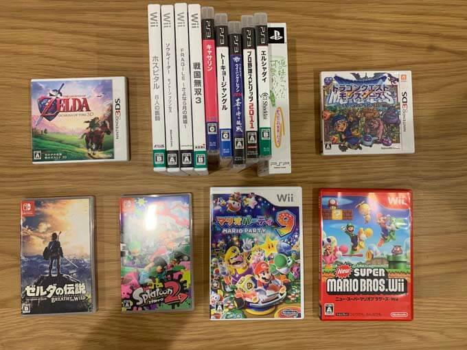 PS2やWiiのゲームソフトも買取可能