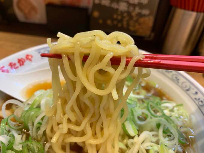 モチモチの中太麺